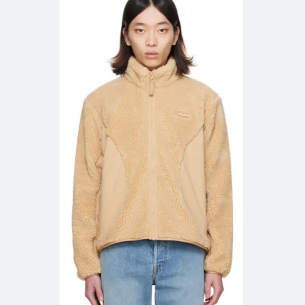 Madhappy x Columbia Collab Tan Sherpa Jacket size Small - new without tags
